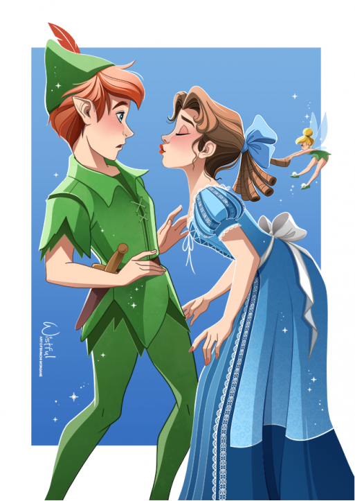 Peter & Wendy kiss